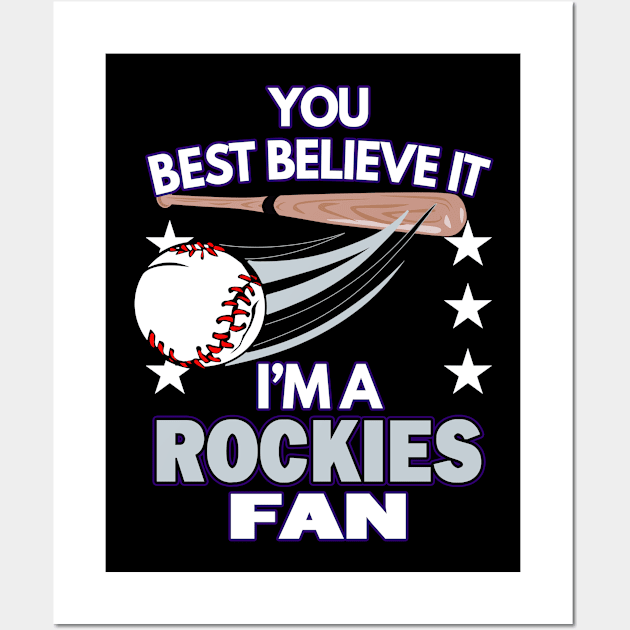 Colorado Rockies Fan - Baseball | MLB Wall Art by Moonsmile Products